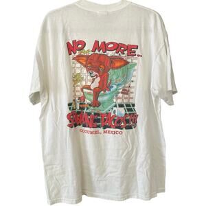 Vintage 90s No More Stinking Tacos Taco Bell Parody Cozumel MX Shirt Adult XL